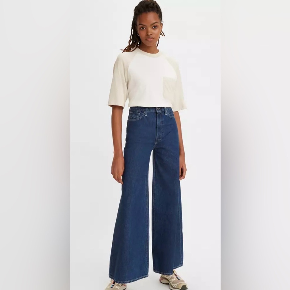 LEVI'S® MADE & CRAFTED® FULL FLARE JEANS 27X29 BOHO STREETWEAR STYLE FESTIVAL